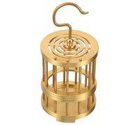 Happyyami Vintage Copper Bird Cage for Insects and Birds, Versatile and Spacious with Creative Shaped Design, Elegant Golden Hanging Cage for Pet Owners and Decorative Use