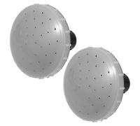 Happyyami Watering Can Replacement Rose Head Nozzles 2 Pcs Plastic Sprinkler Shower Heads with 22Mm Inner Thread for Garden Plants Watering