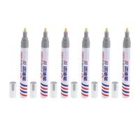 Happyyami Waterproof Marker 6pcs Paint Pens with Quick Dry Oil-based Ink for Restoring Faded Inscriptions for Headstone Repair on Ceramics and Rocks, for Headstone Maintenance and Burial