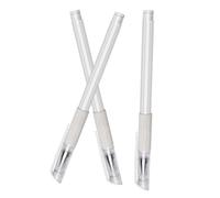 Happyyami Waterproof Tattoo Mapping Pens 3pcs White Oil-based Cosmetic Eyebrow Markers for Microblading and Brow Tattoo Positioning in Beauty and Surgery