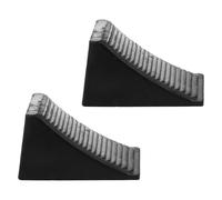 Happyyami Wheel Maximise Portable Rubber Chocks Chock 2pcs Trailer and Rv Axle Tires Tire, Black Sturdy Blocks that Grip and Prevent Movement, for Safe Parking and Travel