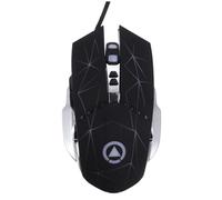 Happyyami Wired Mouse for PC 7 Buttons USB Mechanical Gaming Mouse with Double Side Wings Fast Response Stable Refresh Rate Cool Assorted style Electroplated Plastic for Gaming Color