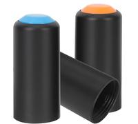 Happyyami Wireless Mic Battery Covers 3 Pieces Screw on Plastic Caps in Mixed Colours Compatible with Shure Pgx2 Slx2 Pg58 for Conference and Broadcast Applications
