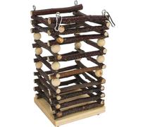 Happyyami Wood Bunny Feeder to Prevent Rabbits from Eating too Fast with Buckle Design Sturdy Hay Feeder Rack Suitable for House Bunny Feeding