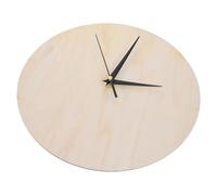 Happyyami Wooden Clock Dial Beige Quartz Clock Dial for Painting Craft with Modern Vintage Minimalist Style Suitable for Art Supplies and Painting