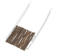 Happyyami Wooden Crab Climbing with Reptile Hanging Swing and Lizard Hammock Easy Clean Basking Bed for Snakes Hamsters Reptiles Removable and Suitable for Terrarium Use