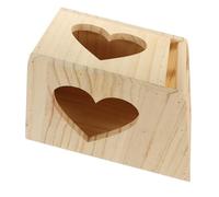 Happyyami Wooden Food Bowl Grass Rack for Guinea Pigs Rabbit Dutch Bunny Hay for Guinea Pigs Easy Install Double Grid Grass Holder