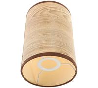 Happyyami Wooden Grain Lamp Shade for E27 E14 Bulbs, Practical and Stylish Pp and Metal Material, for Home and Hotel Use, Creating a Warm Atmosphere a Modern Chandelier Lamp Shade Design