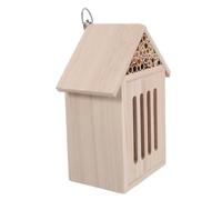 Happyyami Wooden Insect Hotel for Bee Nesting Box Butterfly Shelter Habitat for Ladybugs Promotes Outdoor Spaces Wooden Design