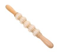 Happyyami Wooden Massage Stick Wooden Rolling Type Massager Portable and Sturdy Wood Therapy Massage Tools Full-Body Spine Relaxation Home or Work