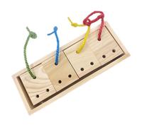 Happyyami Wooden Parrot Foraging Pet Feeder Chewing for Birds Sturdy Bird Exercise for Indian Ringneck Parrot