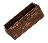 Happyyami Wooden Planter Box for Balcony and Wedding Decor Extra Large Rectangular Rustic Wood Garden Flower Pot with Resistance to Outdoor Elements for Vegetables and Succulents