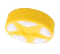 Happyyami Yellow Roller Hockey Puck for Synthetic Ice Indoor Outdoor Training Standard and Weight for All Ages Enhanced Visibility and Precision Practice Equipment
