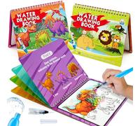 hapray 2 Pack Water Coloring Dino Animal Mess-Free 3+