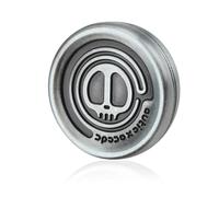 Haptic Coin Fidget Slider Toy for Adults ADHD Stress Relief Metal Hand Slider Devil Magnetic Push Clicker Portable Autism Sensory Anxiety Reliever Silent Toys Halloween for Boyfriend