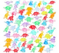 HAPTIME 230 Pcs Mini Resin Animals, Bulk Mini Trinkets, Mini Dinosaur Figures, Resin Figures to Hide, Tiny Dinosaur Party Favors, Small Classroom Prizes for Kids, Easter Egg Fillers