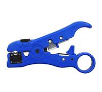 Haptufer 1 Piece Multi- Coaxial Cable Stripper Cable TV Cable Stripper Wire Stripper Easy to Use Blue