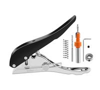 Haptufer 8mm Circle Hole Punch Paper Punch Hand-Held Round Single Hole Punch for ID Cards PVC Cards Badge Photos