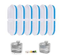 HAPUP Cat Water Fountain Battery Operated Filters 2.2L Cat Fountain Filters Pet Fountain Replacement Filter Oval with Quadruple Filtration System