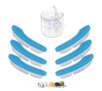 HAPUP Kitty Spout Cat Fountain Filter Replacement - Arc-Shaped Safe Washable Animal Water Fountain Filters with 4 Filtration System - 61OZ