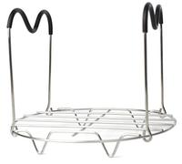 HapWay Steamer Rack Trivet with Heat Resistant Silicone Handles Compatible with Instant Pot 6 & 8 qt Accessories, Stainless Steel Steaming Rack Trivet Stand for Pressure Cooker