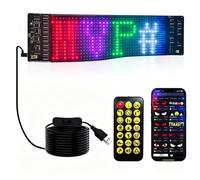 Hapycat Programmable LED Sign 7''*3",16*32 dot,Holiday Electronic Sign, APP Control, Text Pattern Animation Customizable, High Bright, Bluetooth 5, Business, Advertising,Holiday digital,Festival Sign