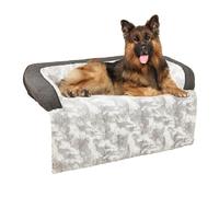 HapyClaw Calming Dog Couch Bed Mat, 45x37 Inch, Waterproof Fluffy Fuzzy Couch Cover for Sofa, Furniture Protector, with Handle, Removable, Washable Cover, for Large Dogs and Cats
