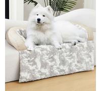 HapyClaw Calming Dog Couch Bed Mat, 53x40 Inch, Waterproof Fluffy Fuzzy Couch Cover for Sofa, Furniture Protector, with Handle, Removable, Washable Cover, for Large Dogs and Cats