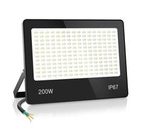 HAPYLUMI LED Floodlight, 200W 20000LM Outdoor LED Spotlight 6500K | 192 LED Outdoor Floodlight LED Cool White IP67 Waterproof for Garden, Garage, Parking, Playground, Farmhouse,