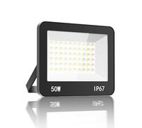 HAPYLUMI Outdoor LED Spotlights 50W, 5000LM LED Floodlight Spotlight 6500K Cool White, Outdoor LED Floodlight IP67 Waterproof Outdoor Security Light for Terrace Garden Patio Garage