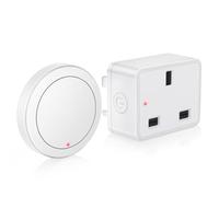 HAPYTHDA Smart Plug,Remote Control Plug Socket UK with 15A/1500W and 500 Feet RF Range,Remote Control Sockets no wiring needed,Smart Plugs 4000V Anti-Surge Protection