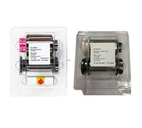 HAQBTATP 500 Print Images YMCK PR5002-R4C Ribbon And PR5002-RI1 Ribbon Film Compatible With NISCA PR-C201 Compatible Card Printer