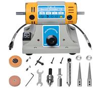 HAQQI TM-2 Jewelry Rock Polishing Buffer Machine Bench Lathe Polisher Kit Rock Tumbler Gem Tools Grinder 350W 110V