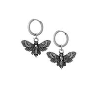 HAQUIL Gothic Deathhead Hawkmoth Skull Dangle Drop Earrings for Women, Goth Skull Memento Mori Jewelry Gift