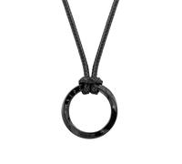 HAQUIL Runes Necklace, Viking Cicle of Runic Alphabet Elder Futhark Letter Pendant, Norse Jewelry Gift for Men, Stainless Steel, No Gemstone