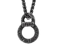 HAQUIL Runes Necklace, Viking Cicle of Runic Alphabet Elder Futhark Letter Pendant, Norse Jewelry Gift for Men, Alloy Steel, No Gemstone