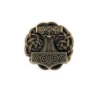 HAQUIL Vintage Viking Thor Hammer Belt Buckle Gift Jewelry Punk Western Antique Belt Buckle, B, Medium