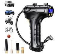 Haquno Cordless Tyre Inflator Handheld Air Compressor, 12V Portable 5200mAh Rechargeable Car Tyre Pump for Car, Motorcycle, Bicycle