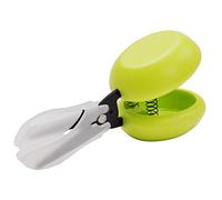 HARAC Adapted Safety Scissors - Tabletop Scissors for Toddlers, Kids, Seniors, Special Needs, and Injury Recovery - Spring Loaded Ambidextrous Handle, Non-Stick Blade, Made in Japan, Green
