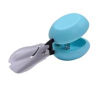 HARAC Adapted Safety Scissors - Tabletop Scissors for Toddlers, Kids, Seniors, Special Needs, and Injury Recovery - Spring Loaded Ambidextrous Handle, Non-Stick Blade, Made in Japan, Blue