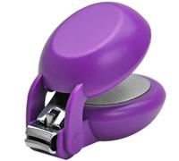 HARAC Special Needs Nail Clippers for Arthritic Hands, Senior and Kids, Adapted Nail Clipper for Fingernail and Thick Toenail, Made in Japan (Purple)