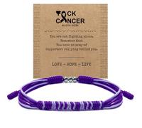 HARACRAFT Morse Code Bracelet For A Cause, Awareness Puzzle Ribbon Protection Inspirational Gift Health Ribbon Wristband Surfer String Bracelet for Men, Women, One Size, Polyester, no gemstone