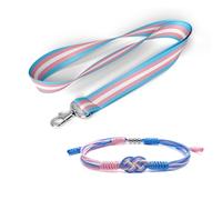 HARACRAFT Pack of 2 LGBTQIA+ Accessories, Infinity Love Bracelet and Matching Rainbow Lanyard, Pride Month Gift Set, Things Stuffs for LGBTQIA Community, L, Polyster, No Gemstone