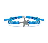 HARACRAFT Under The Sea Blue Marine Luck and Protection Tibetan Bracelet, Surfer String Wrap for Men, Women, Forever Love Friendship, M, Nylon, no gemstone