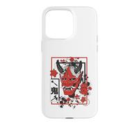 Harajuku Japanese Aesthetic Red Oni Demon Mask Case for iPhone 15 Pro Max