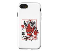 Harajuku Japanese Aesthetic Red Oni Demon Mask Case for iPhone SE (2020) / 7/8