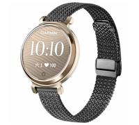 Harakiri 14mm Bands Compatible with Garmin Lily 2 Stainless Steel Metal Adjustable Replacement Strap Breathable Magnetic Closure Mesh Woven Watch Band for Lily 2 Classic/Active for Women