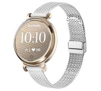Harakiri 14mm Bands Compatible with Garmin Lily 2 Stainless Steel Metal Adjustable Replacement Strap Breathable Magnetic Closure Mesh Woven Watch Band for Lily 2 Classic/Active for Women