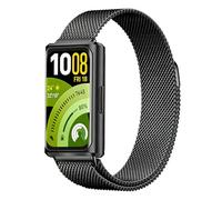 Harakiri Armband Compatible with Huawei Band 11/11 Pro Stainless Steel Metal Adjustable Replacement Strap Breathable Magnetic Closure Mesh Woven Watch Band for Women Men