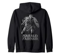 Harald Fairhair Viking Norse King History Zip Hoodie